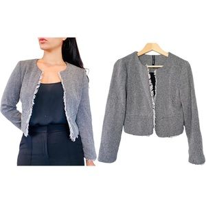 W118 by Walter Baker Tweed Grey Blazer